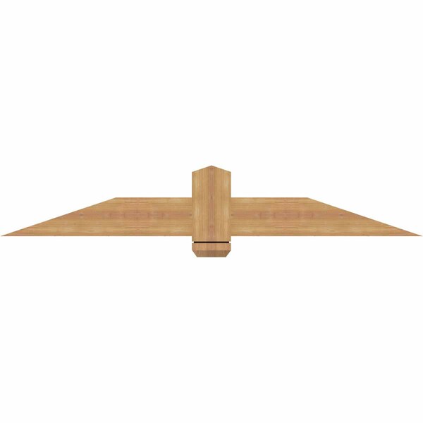 Ekena Millwork Eugene Smooth Timber Gable Bracket, Western Red Cedar, 60"W x 10"H x 1 1/2"D x 5 1/2"F, 4/12 Pitch GBW060X10X0206EUG00SWR - main
